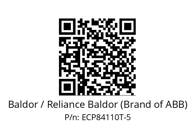 Motor  Baldor / Reliance Baldor (Brand of ABB) ECP84110T-5