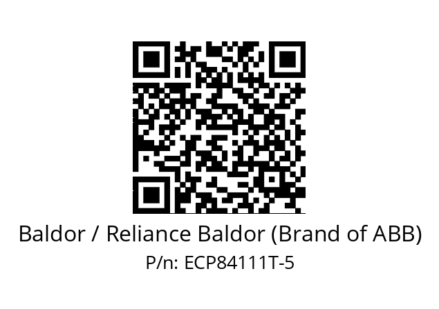 Motor  Baldor / Reliance Baldor (Brand of ABB) ECP84111T-5