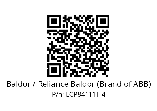 Motor  Baldor / Reliance Baldor (Brand of ABB) ECP84111T-4