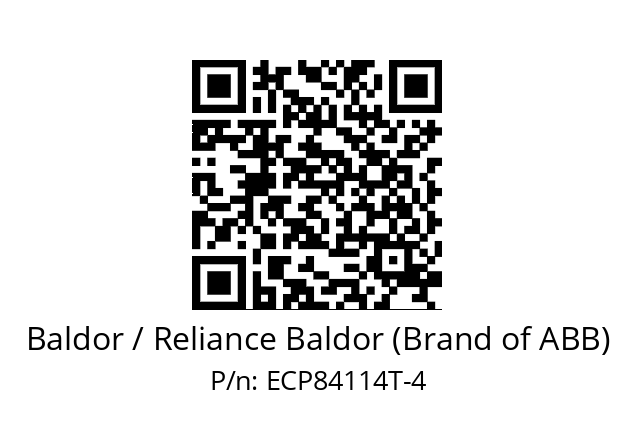 Motor  Baldor / Reliance Baldor (Brand of ABB) ECP84114T-4