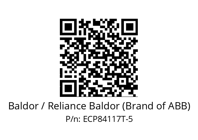 Motor  Baldor / Reliance Baldor (Brand of ABB) ECP84117T-5