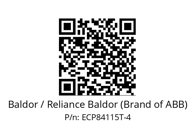 Motor  Baldor / Reliance Baldor (Brand of ABB) ECP84115T-4