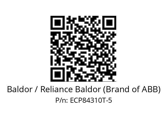 Motor  Baldor / Reliance Baldor (Brand of ABB) ECP84310T-5