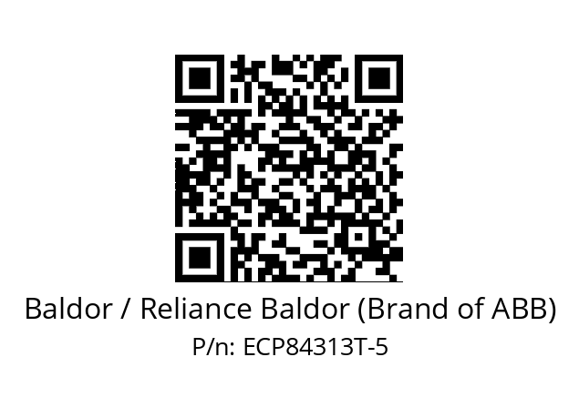 Motor  Baldor / Reliance Baldor (Brand of ABB) ECP84313T-5