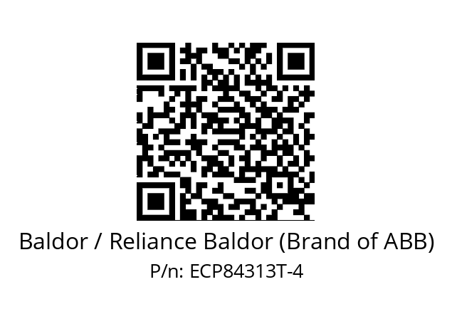 Motor  Baldor / Reliance Baldor (Brand of ABB) ECP84313T-4