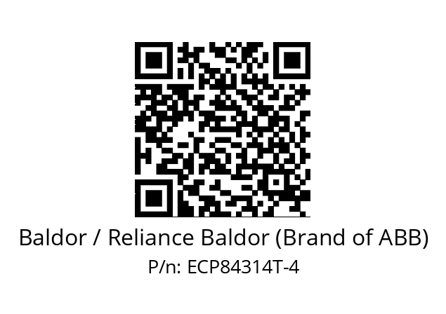 Motor  Baldor / Reliance Baldor (Brand of ABB) ECP84314T-4