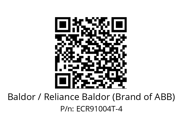 Motor  Baldor / Reliance Baldor (Brand of ABB) ECR91004T-4