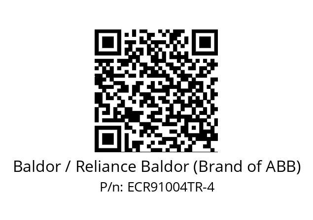 Motor  Baldor / Reliance Baldor (Brand of ABB) ECR91004TR-4