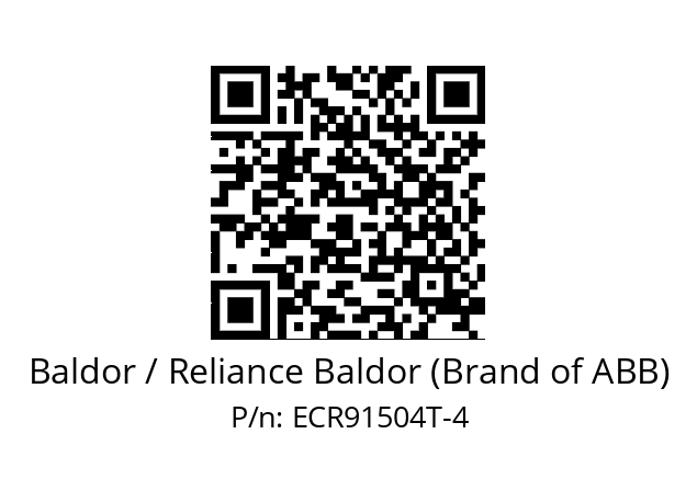 Motor  Baldor / Reliance Baldor (Brand of ABB) ECR91504T-4