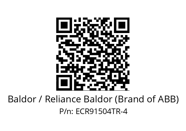 Motor  Baldor / Reliance Baldor (Brand of ABB) ECR91504TR-4