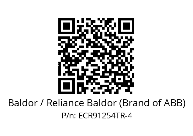 Motor  Baldor / Reliance Baldor (Brand of ABB) ECR91254TR-4