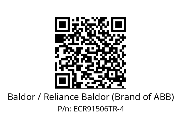 Motor  Baldor / Reliance Baldor (Brand of ABB) ECR91506TR-4