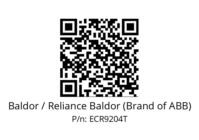 Motor  Baldor / Reliance Baldor (Brand of ABB) ECR9204T