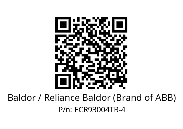 Motor  Baldor / Reliance Baldor (Brand of ABB) ECR93004TR-4