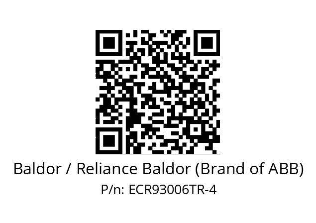 Motor  Baldor / Reliance Baldor (Brand of ABB) ECR93006TR-4