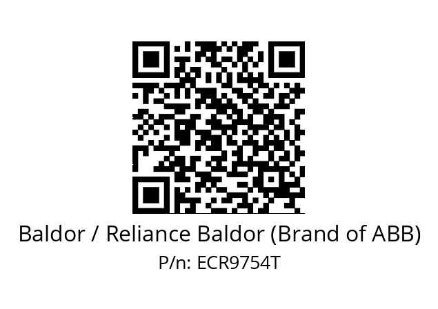 Motor  Baldor / Reliance Baldor (Brand of ABB) ECR9754T