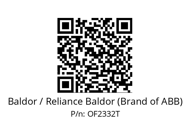 Motor  Baldor / Reliance Baldor (Brand of ABB) OF2332T