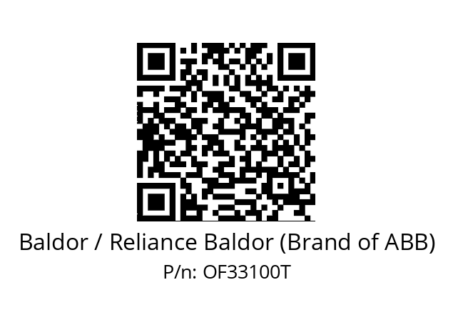 Motor  Baldor / Reliance Baldor (Brand of ABB) OF33100T