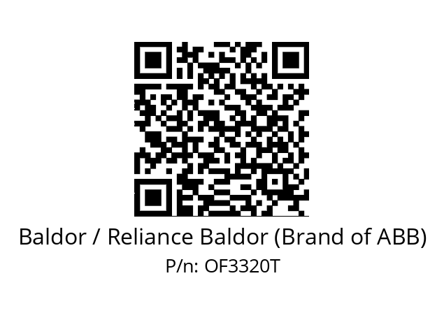 Motor  Baldor / Reliance Baldor (Brand of ABB) OF3320T