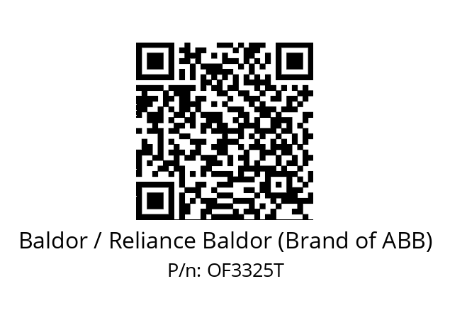 Motor  Baldor / Reliance Baldor (Brand of ABB) OF3325T