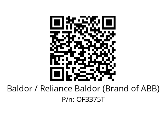 Motor  Baldor / Reliance Baldor (Brand of ABB) OF3375T