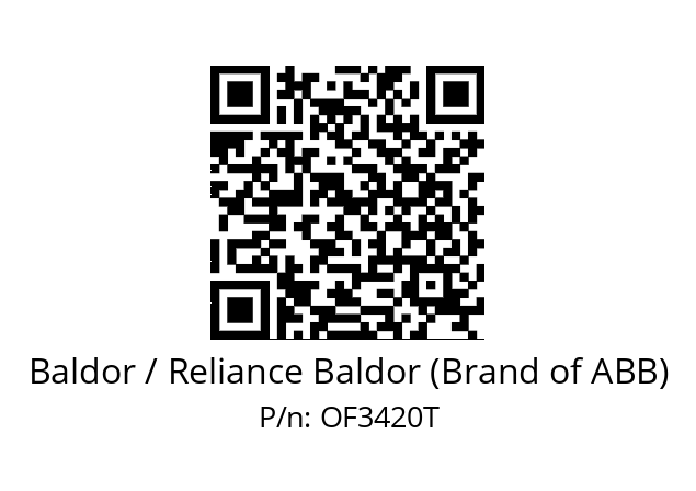 Motor  Baldor / Reliance Baldor (Brand of ABB) OF3420T