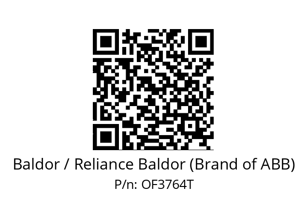 Motor  Baldor / Reliance Baldor (Brand of ABB) OF3764T