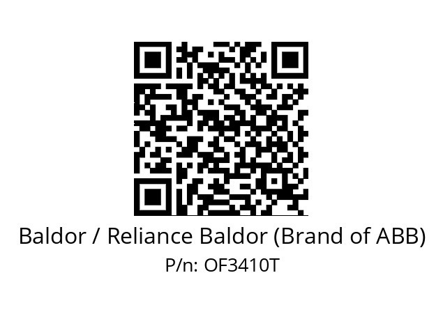 Motor  Baldor / Reliance Baldor (Brand of ABB) OF3410T