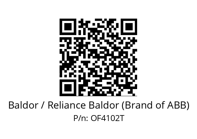 Motor  Baldor / Reliance Baldor (Brand of ABB) OF4102T