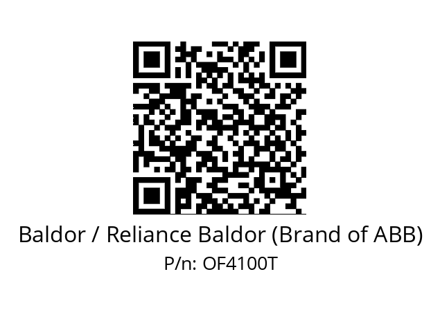 Motor  Baldor / Reliance Baldor (Brand of ABB) OF4100T