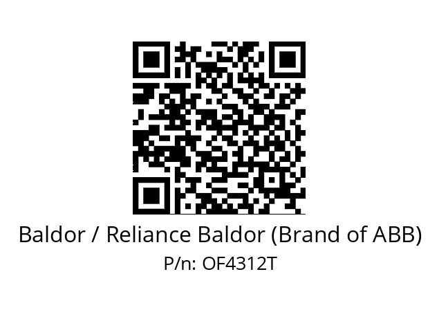 Motor  Baldor / Reliance Baldor (Brand of ABB) OF4312T