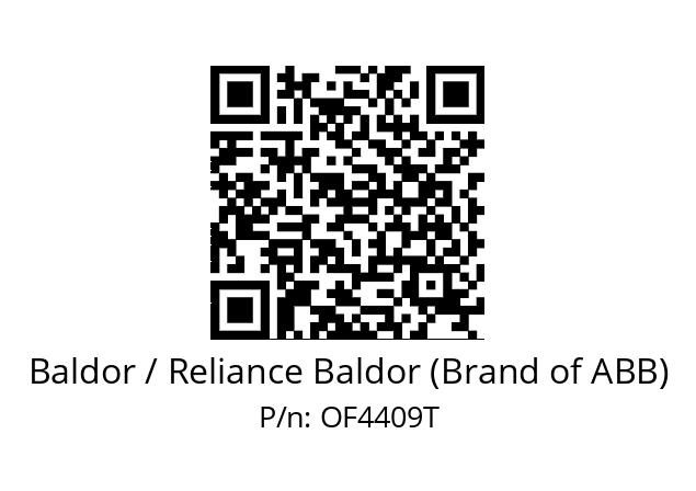 Motor  Baldor / Reliance Baldor (Brand of ABB) OF4409T