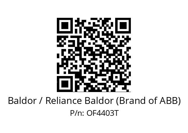 Motor  Baldor / Reliance Baldor (Brand of ABB) OF4403T