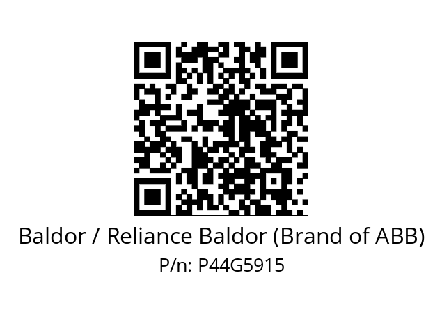 Motor  Baldor / Reliance Baldor (Brand of ABB) P44G5915