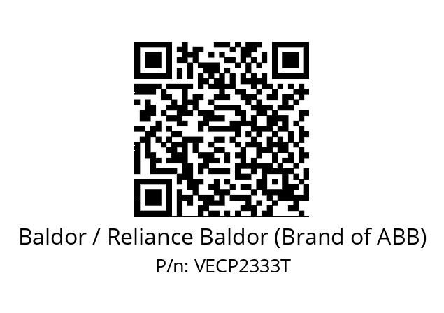 Motor  Baldor / Reliance Baldor (Brand of ABB) VECP2333T