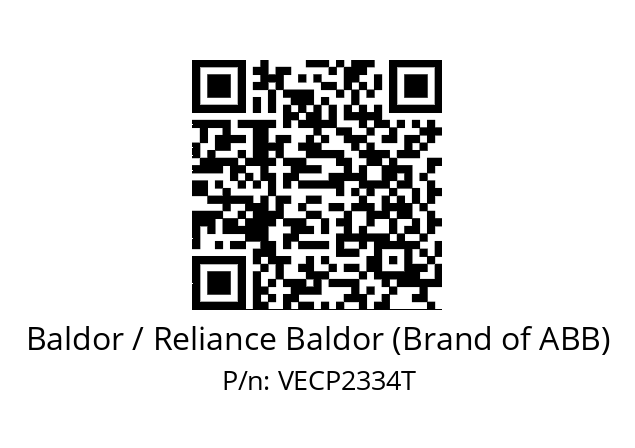 Motor  Baldor / Reliance Baldor (Brand of ABB) VECP2334T