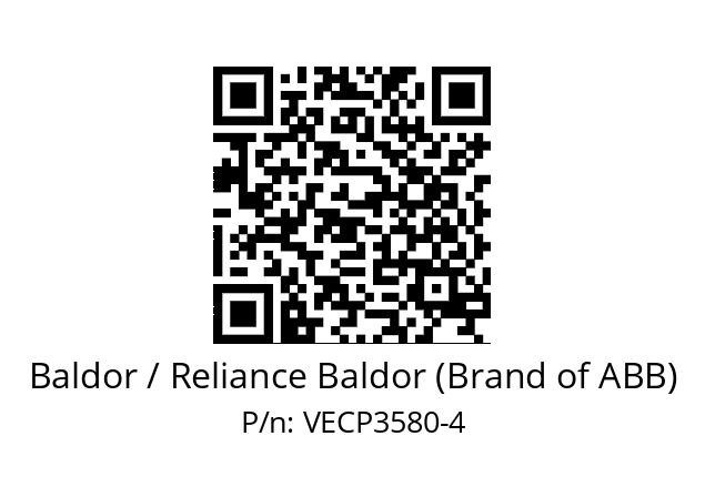 Motor  Baldor / Reliance Baldor (Brand of ABB) VECP3580-4