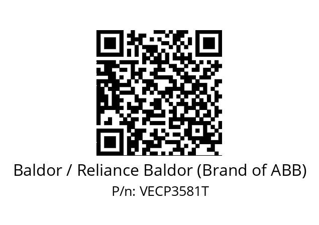 Motor  Baldor / Reliance Baldor (Brand of ABB) VECP3581T