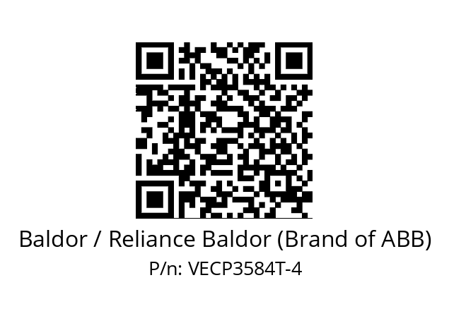 Motor  Baldor / Reliance Baldor (Brand of ABB) VECP3584T-4