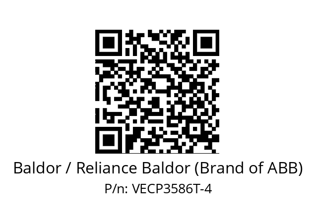 Motor  Baldor / Reliance Baldor (Brand of ABB) VECP3586T-4