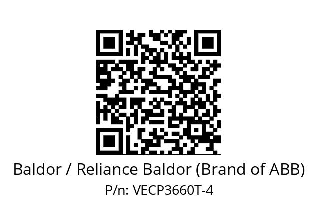 Motor  Baldor / Reliance Baldor (Brand of ABB) VECP3660T-4