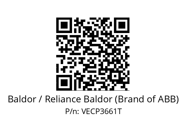 Motor  Baldor / Reliance Baldor (Brand of ABB) VECP3661T