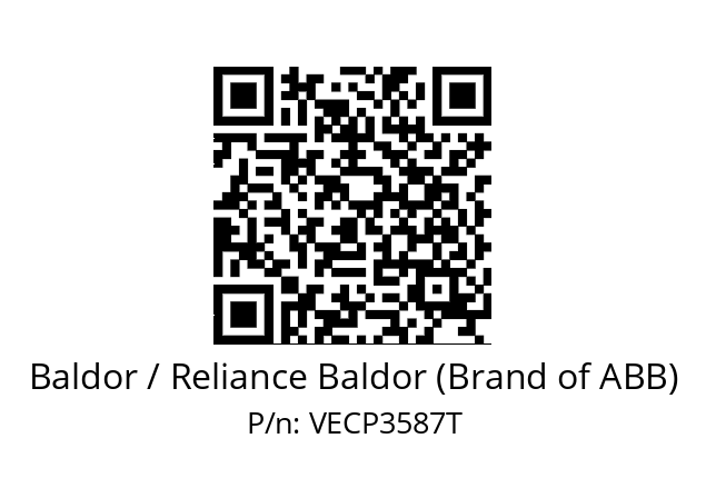 Motor  Baldor / Reliance Baldor (Brand of ABB) VECP3587T