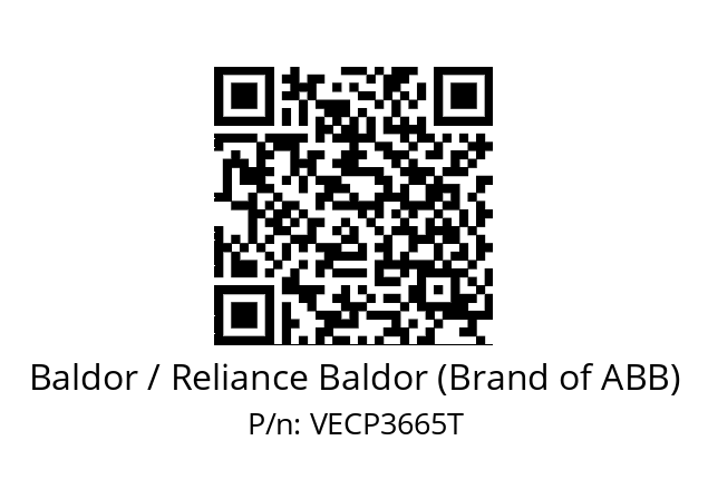 Motor  Baldor / Reliance Baldor (Brand of ABB) VECP3665T