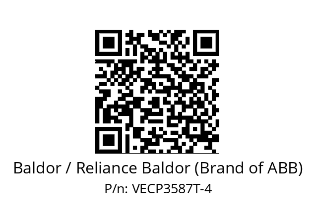 Motor  Baldor / Reliance Baldor (Brand of ABB) VECP3587T-4