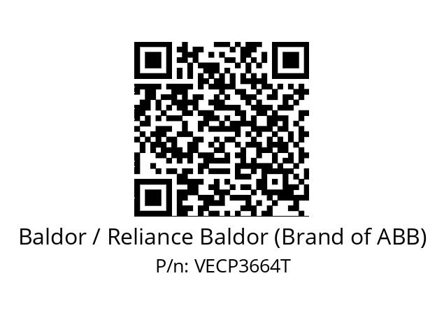 Motor  Baldor / Reliance Baldor (Brand of ABB) VECP3664T