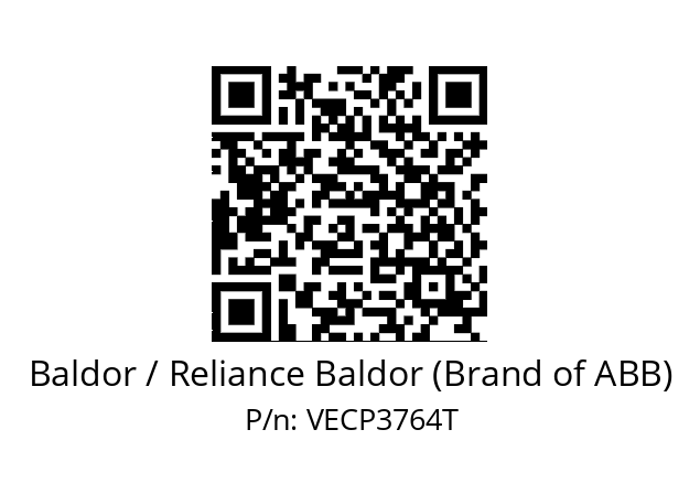 Motor  Baldor / Reliance Baldor (Brand of ABB) VECP3764T