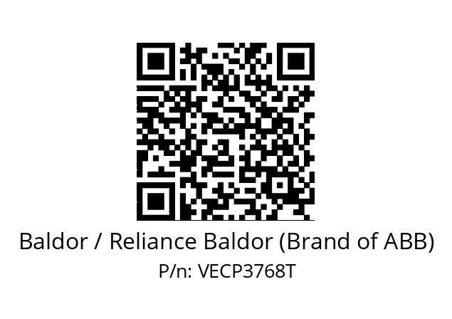 Motor  Baldor / Reliance Baldor (Brand of ABB) VECP3768T