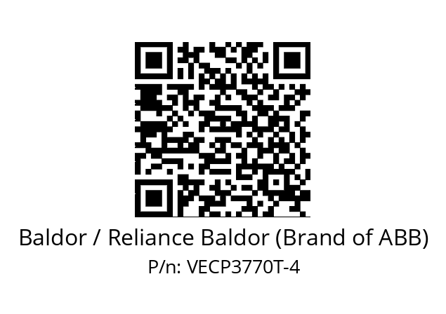 Motor  Baldor / Reliance Baldor (Brand of ABB) VECP3770T-4