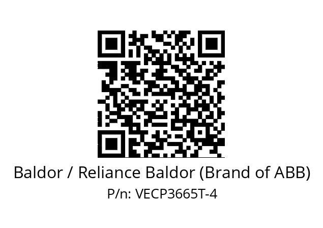 Motor  Baldor / Reliance Baldor (Brand of ABB) VECP3665T-4